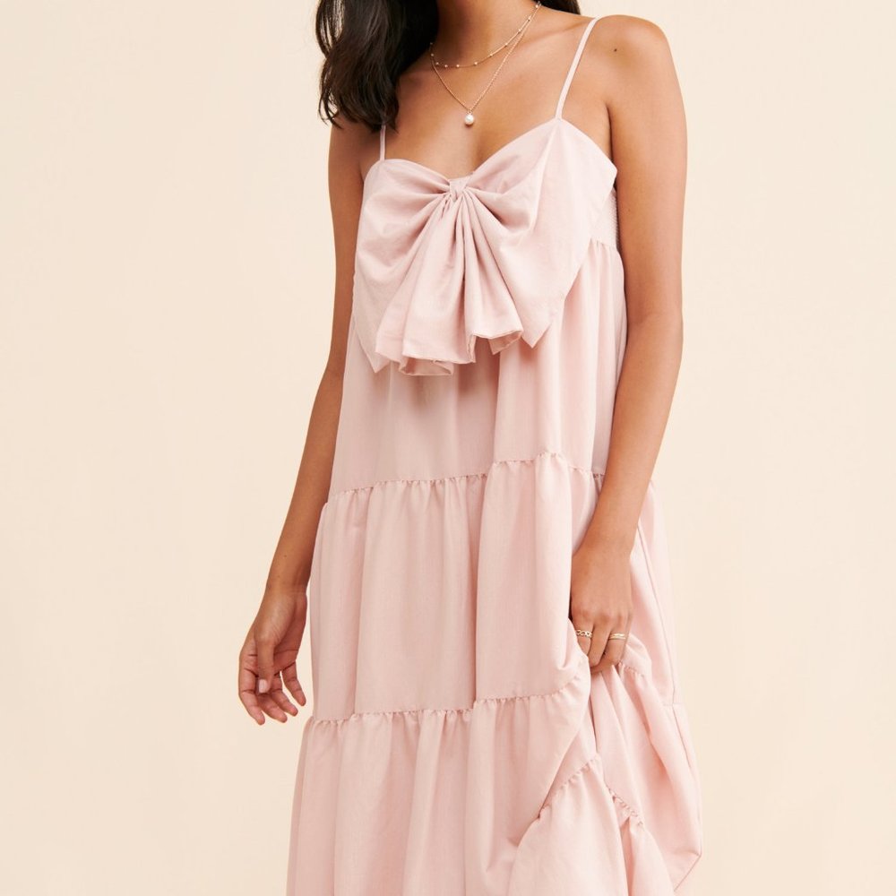 Kelsey Bow Tiered Dress